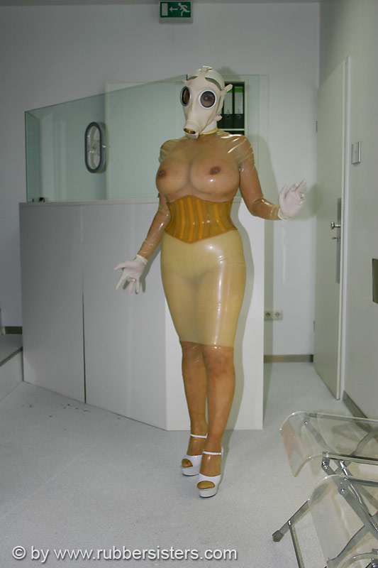 Nude girl with transparent latex xxx pic